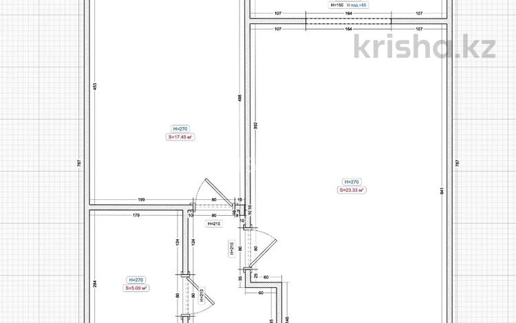 2-комнатная квартира · 47 м² · 3/12 этаж, ул. Фадеева, 38г — рыскулова тілендиева за 30 млн ₸ в Алматы, Алатауский р-н — фото 2