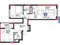 3-комнатная квартира · 72 м² · 16/17 этаж, Бухар Жырау 33 за 51 млн ₸ в Астане, Есильский р-н — фото 4