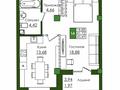 1-бөлмелі пәтер · 46.12 м² · 8/9 қабат, Е-779 32/1, бағасы: ~ 23.2 млн ₸ в Астане, Есильский р-н
