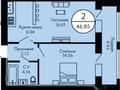 2-комнатная квартира · 46.85 м² · 9/10 этаж, Кошкарбаева 60В — Кошкарбаева за 20.5 млн ₸ в Астане, Сарайшык р-н — фото 2