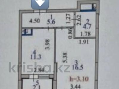 1-комнатная квартира · 41 м² · 10/12 этаж, Шамши Калдаяков 16 за 28.4 млн ₸ в Астане, Сарайшык р-н