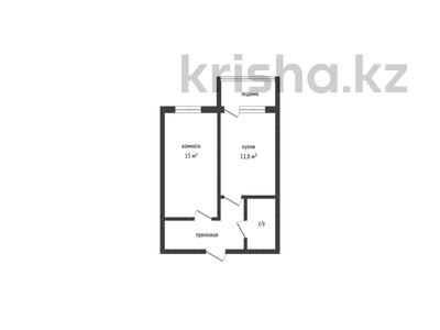 1-бөлмелі пәтер · 40 м² · 2/5 қабат, Береке шағын ауданы, Промышленная 50, бағасы: 15.8 млн ₸ в Костанае, Микрорайон Береке