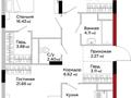 3-комнатная квартира · 89.94 м² · 9/9 этаж, Е 908 22 за 45.5 млн ₸ в Астане — фото 2