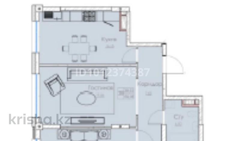 2-бөлмелі пәтер · 69.8 м² · 3/5 қабат, мкр Нуршашкан (Колхозши), Алатау 36, бағасы: 37 млн ₸ в Алматы, Турксибский р-н — фото 2