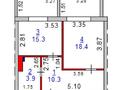 1-бөлмелі пәтер, 48 м², 1/9 қабат, Толстого 25 — Толстого-Каирбекова, бағасы: 19.9 млн 〒 в Костанае