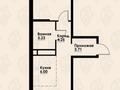 2-бөлмелі пәтер · 56.65 м² · 8/12 қабат, Макатаева - Байтурсынова, бағасы: 48.5 млн ₸ в Алматы, Алмалинский р-н