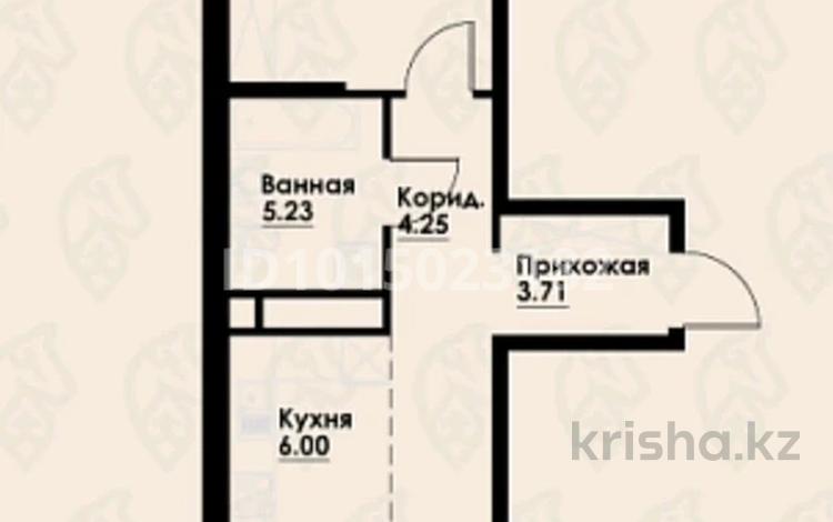 2-бөлмелі пәтер · 56.65 м² · 8/12 қабат, Макатаева - Байтурсынова, бағасы: 48.5 млн ₸ в Алматы, Алмалинский р-н — фото 2