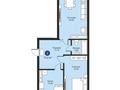 2-бөлмелі пәтер · 74.6 м² · 8/9 қабат, Байтерекова 2б, бағасы: 44 млн ₸ в Шымкенте