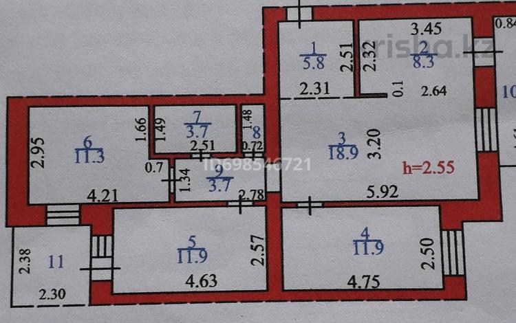 4-бөлмелі пәтер · 80.3 м² · 4/11 қабат, мкр Новый Город, Бухар-Жырау — Маг."Мечта", бағасы: ~ 45.6 млн ₸ в Караганде, Казыбек би р-н — фото 2