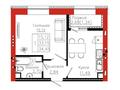 1-бөлмелі пәтер · 34.45 м², Айтматова 19, бағасы: ~ 17.2 млн ₸ в Астане, Нура р-н