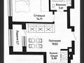 2-бөлмелі пәтер · 45 м² · 6/9 қабат, Шамши Калдаяков 16, бағасы: 32 млн ₸ в Астане, Сарайшык р-н — фото 2