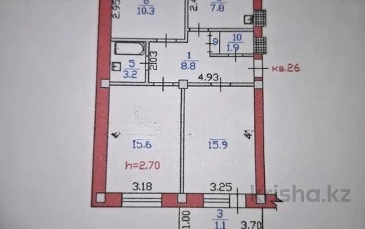 3-комнатная квартира · 66 м² · 2/5 этаж, Толе би 150 — СРОЧНАЯ ПРОДАЖА !!! за 51.5 млн ₸ в Алматы, Алмалинский р-н — фото 2