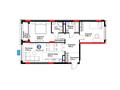 3-комнатная квартира · 75.23 м², ул. Жошы хан, 10 за ~ 48.3 млн 〒 в Астане, Есильский р-н — фото 3