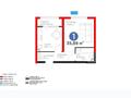 1-комнатная квартира · 36 м² · 1/6 этаж, ​Приканальная БАК 99а за 25.5 млн ₸ в Алматы, Медеуский р-н