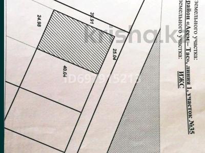 Участок · 10 соток, Конаев за 5 млн 〒