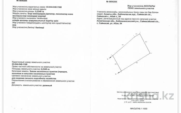 Жер телімі · 23.49 сотық, Абая 54, бағасы: 18.7 млн ₸ в  — фото 2