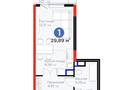 1-комнатная квартира · 29.89 м² · 3/9 этаж, Просп. Каныша Сатпаева за ~ 16.4 млн ₸ в Атырау, мкр Авангард-2