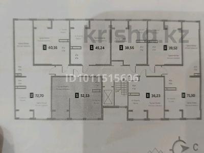 2-бөлмелі пәтер · 52.53 м² · 6/9 қабат, Бурундайская 91, бағасы: 28 млн ₸ в Алматы, Жетысуский р-н