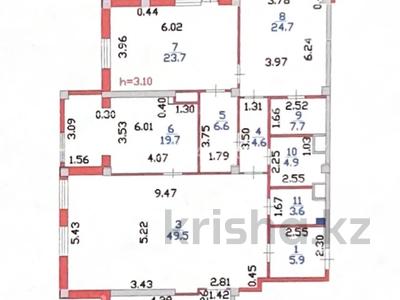 4-комнатная квартира, 172 м², Керей и Жанибек хандар 14/2 — Сауран за 135 млн 〒 в Астане, Есильский р-н