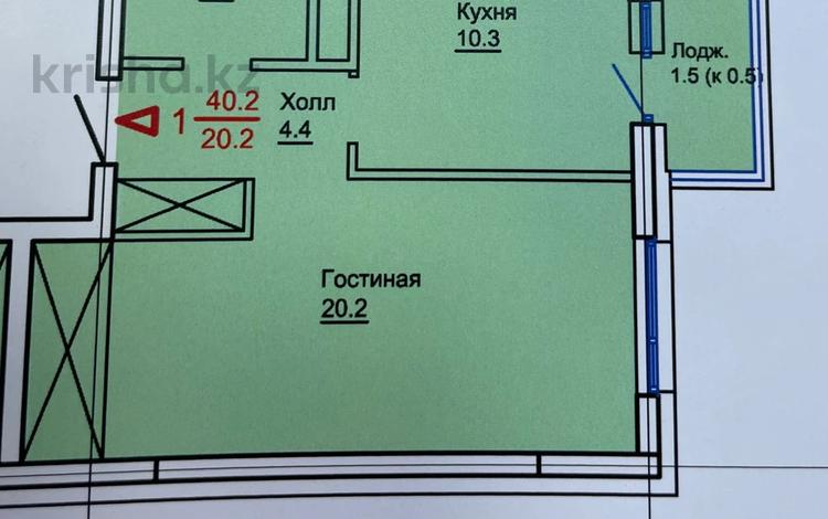 1-комнатная квартира, 41 м², 3/9 этаж, Мухамедханова 5 за 16.5 млн 〒 в Астане, Есильский р-н — фото 2