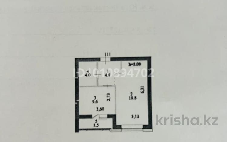 1-бөлмелі пәтер · 38.5 м² · 2/9 қабат, Айнакөль 64, бағасы: 23 млн ₸ в Астане, Алматы р-н — фото 2