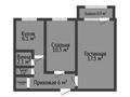 2-комнатная квартира · 45.4 м² · 5/5 этаж, Ворошилова 52 за 17.2 млн ₸ в Костанае — фото 2
