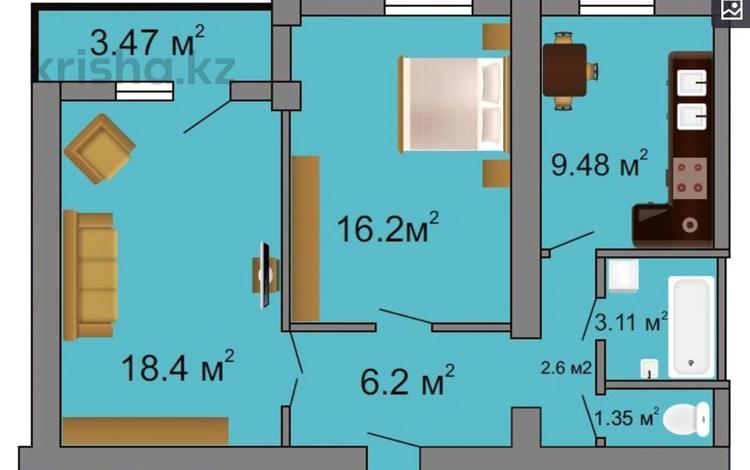 2-комнатная квартира, 59.5 м², 2/9 этаж, Аль-Фараби 44 за ~ 20.2 млн 〒 в Усть-Каменогорске — фото 4
