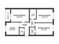 3-комнатная квартира · 88.3 м² · 2/10 этаж, береке за 51.5 млн ₸ в Костанае — фото 15