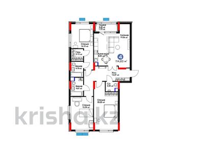 4-бөлмелі пәтер, 114.83 м², 2/9 қабат, Исатай Тайманова — Скидка, бағасы: ~ 74.2 млн 〒 в Атырау