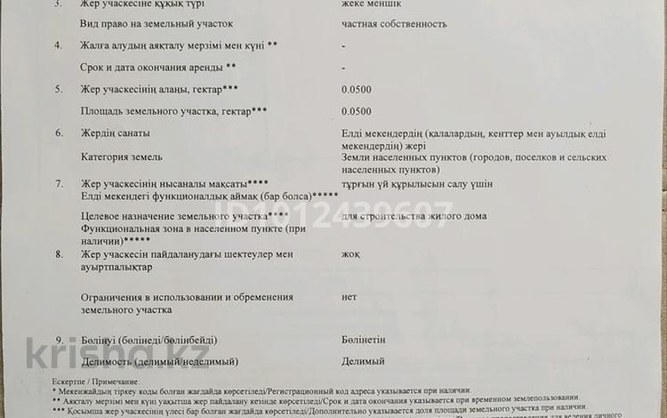 Участок · 5 соток, Б.Момышұлы 1339/94 за 7.5 млн ₸ в  — фото 2
