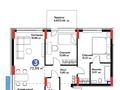 3-бөлмелі пәтер · 74 м² · 1/9 қабат, Е 117 55, бағасы: 45 млн ₸ в Астане, Есильский р-н