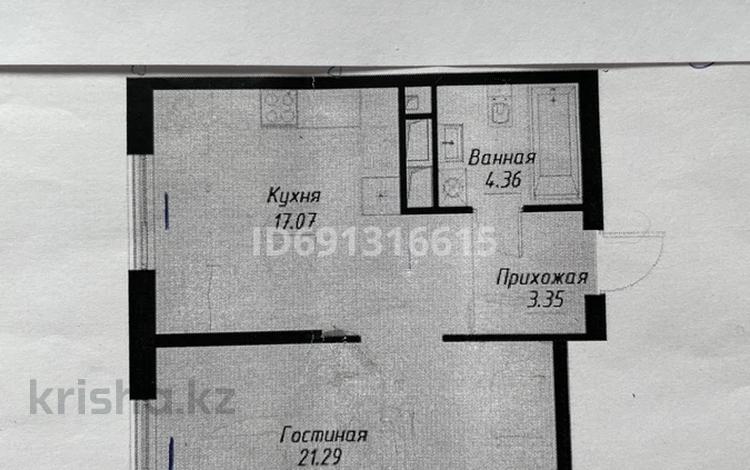 1-комнатная квартира, 46.7 м², 11/12 этаж, мкр Тастак-2, Сейфулина 469а​ за 29 млн 〒 в Алматы, Алмалинский р-н — фото 2