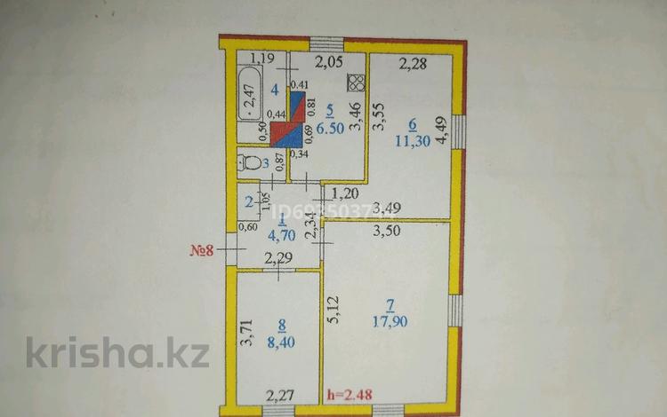 3-комнатная квартира, 50 м², 2/2 этаж, Желтоксан — Район Черёмушки за 4.5 млн 〒 в Алге — фото 2