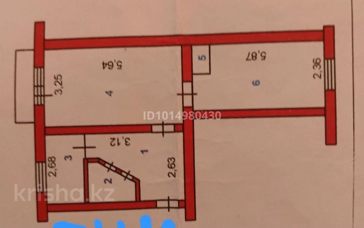 2-комнатная квартира · 47 м² · 4/5 этаж, Менделеева 19 — Карона магазин за 12 млн ₸ в Таразе — фото 2