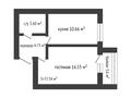 1-комнатная квартира, 37.34 м², 4/9 этаж, уральская за ~ 12.7 млн 〒 в Костанае