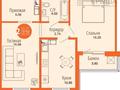 2-комнатная квартира · 58.74 м² · 2/12 этаж, Улы дала 82 — Улы Дала за 36 млн ₸ в Астане, Есильский р-н — фото 9