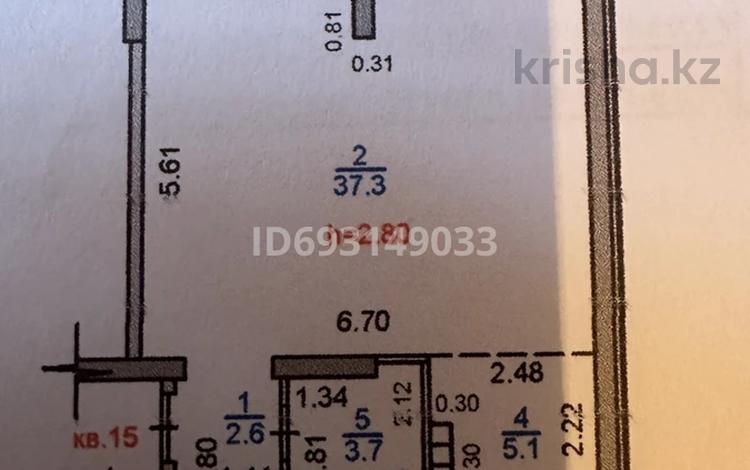 2-комнатная квартира, 49.6 м², 3/12 этаж, мкр Калкаман-1, Калкаман 5 за 26 млн 〒 в Алматы, Наурызбайский р-н — фото 2