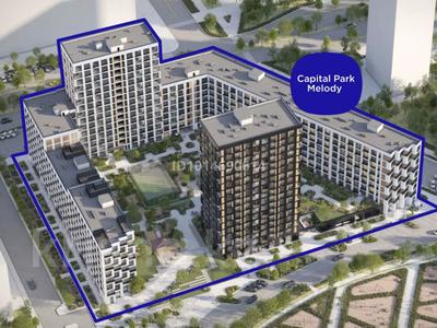 2-комнатная квартира · 55.57 м² · 3/9 этаж, Жошы хан 10 — Пересечение улиц Бухар Жырау и Жошы Хан за 43 млн ₸ в Астане, Есильский р-н