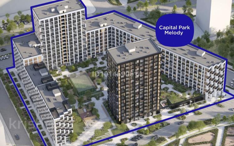 2-комнатная квартира · 55.57 м² · 3/9 этаж, Жошы хан 10 — Пересечение улиц Бухар Жырау и Жошы Хан за 43 млн ₸ в Астане, Есильский р-н — фото 2