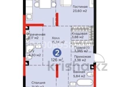 3-бөлмелі пәтер · 126 м² · 2/3 қабат, мкр Рахат, Култобе 1/2, бағасы: 185 млн 〒 в Алматы, Наурызбайский р-н