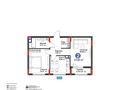 2-комнатная квартира · 57.81 м² · 8/9 этаж, ​Аль-Фараби проспект 73а — КВАРТИРА С РЕМОНТОМ за 40.8 млн ₸ в Астане, Есильский р-н — фото 4