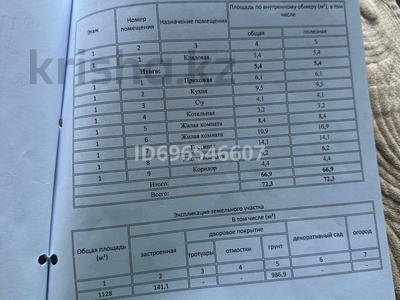 Отдельный дом · 4 комнаты · 80 м² · 15 сот., Шевченко 66 за 50 млн ₸ в Бельбулаке (Мичурино)