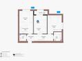 3-комнатная квартира · 81.37 м², Шафика Чокина за ~ 41.9 млн ₸ в Астане, Нура р-н — фото 2