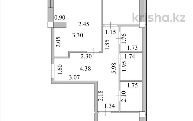 3-комнатная квартира · 81 м² · 5/16 этаж, Ауэзова 2/8 за 48 млн ₸ в Алматы, Алмалинский р-н — фото 51