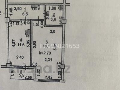 1-комнатная квартира, 39.6 м², 3/5 этаж, Ұлы дала 1033 за 13.5 млн 〒 в Таразе