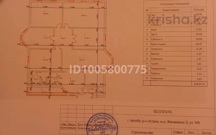 Отдельный дом · 5 комнат · 150 м² · 10 сот., Жанаконыс3 уч148 за 25 млн ₸ в Актобе, жилой массив Жанаконыс-4 — фото 2