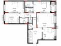 4-бөлмелі пәтер · 154.19 м², пересечение пр. Мәңгілік Ел и ул. Хусейн бен Талал 9/3, бағасы: ~ 114.1 млн ₸ в Астане, Есильский р-н — фото 3