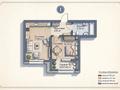1-комнатная квартира · 40.51 м² · 3/16 этаж, Сагадат Нурмагамбетов 17 за 33.5 млн ₸ в Астане, Сарайшык р-н — фото 2