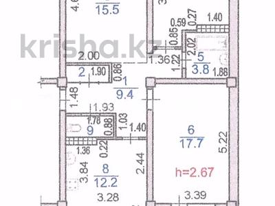 3-комнатная квартира · 73.6 м² · 9/9 этаж, Райымбека 245 за 45 млн ₸ в Алматы, Жетысуский р-н