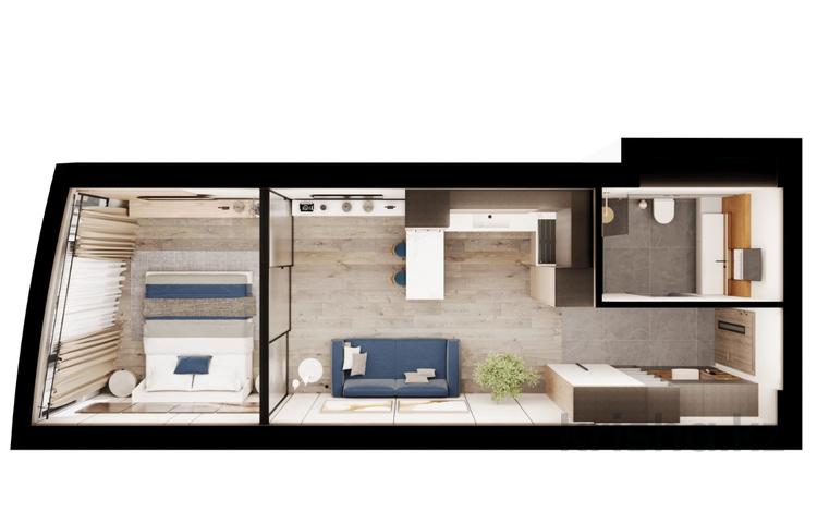 2-бөлмелі пәтер · 44.65 м² · 11/20 қабат, 15-ш/а. 48 участок, бағасы: ~ 30.4 млн ₸ в Актау, 15-й мкр — фото 2